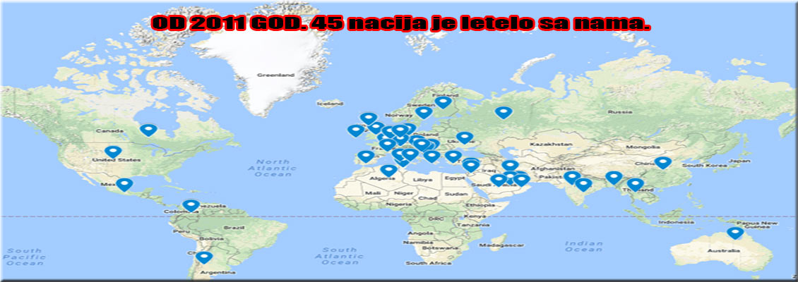 Sa nama na Zlatiboru je leteo preko 45 nacija sveta